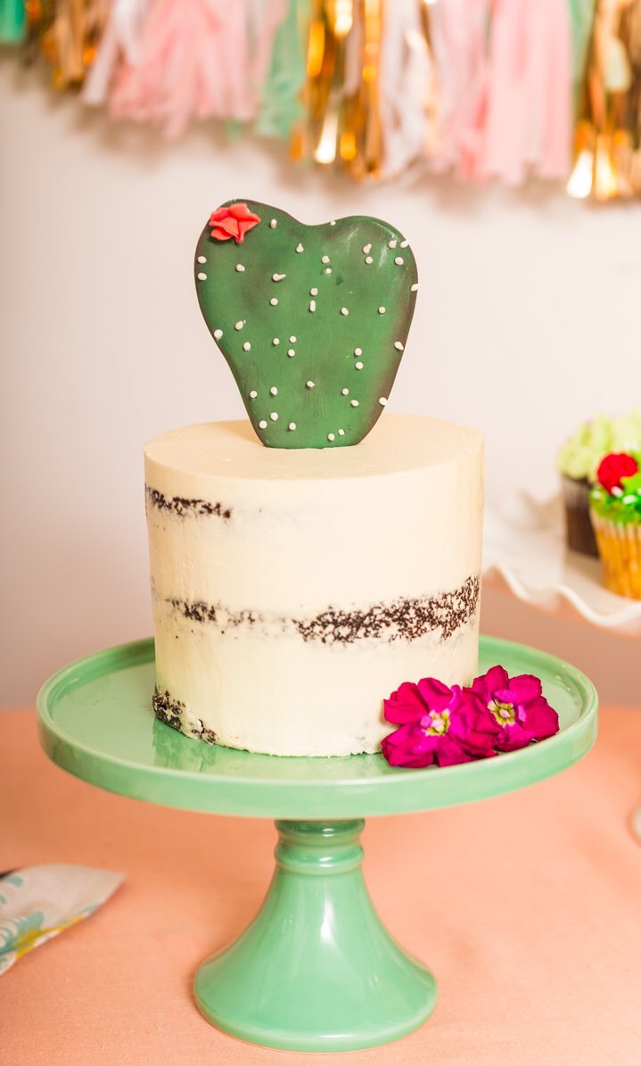 thespiceathome's tweet photo. Still got the cactus fever. I'm spilling all of the #party details on the blog tomorrow! #butfirstcake #humpdaytreat #diy #dessert https://t.co/YTcyPeijGX