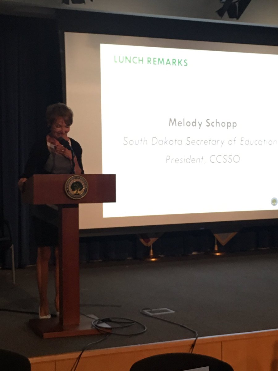 YoMisterE's tweet photo. Not just anyone can be a T. Teaching is HARD work, and it's important work. @CCSSO President Melody Schopp. #EDSupports @usedgov https://t.co/APCMk3nuUd