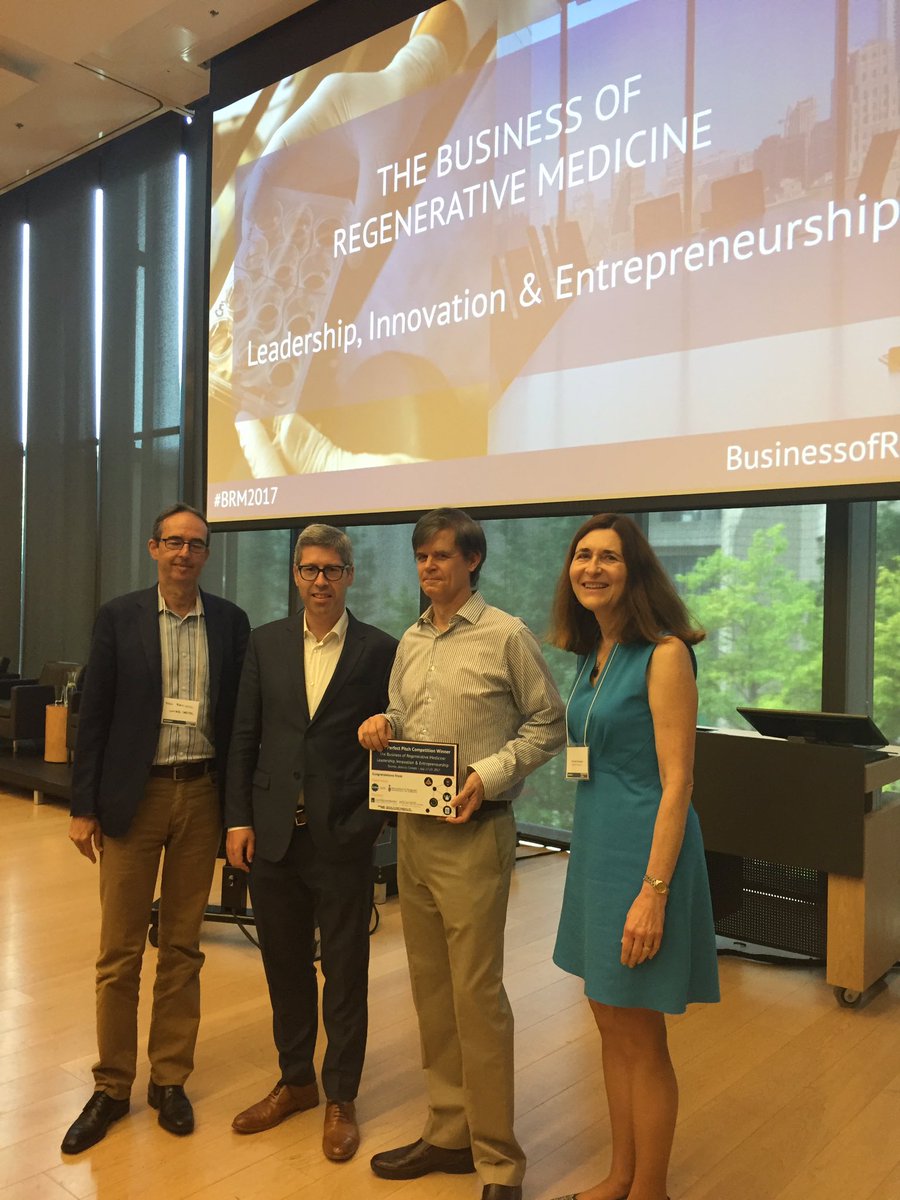 CCRM_ca's tweet photo. And the winner is...Realist Pharma &amp; Mark de Groot! Shown here with the judges #BRM2017 #perfectpitch @rotmanschool @TeralysCapital https://t.co/iNcD4gPhwI