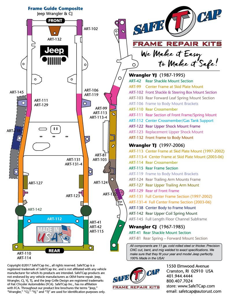 Here's a guide of all the Jeep frame sections we make! #Jeep <a href="/THEJeepMafia/">The Jeep Mafia</a> #Rust #Frame