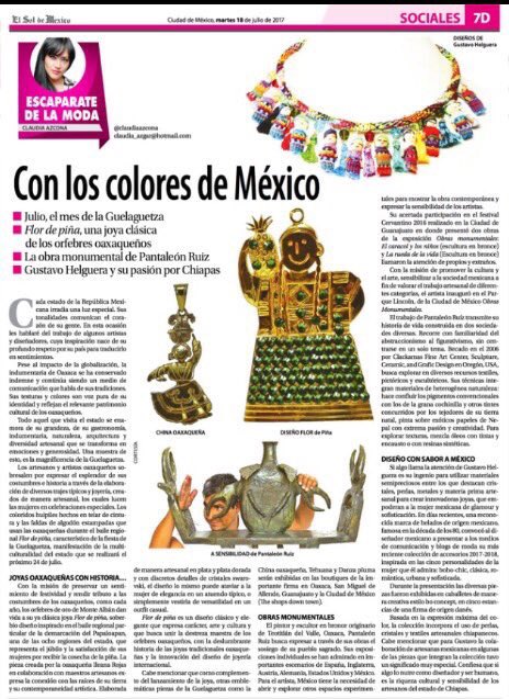 OrodeMonteAlban's tweet photo. Oro de Monte Albán en #EscaparatedelaModa en el @elsolde_mexico con @CLAUDIAAZCONA #JoyeriaMexicana @TheShopsDT @IleanaRojasOro https://t.co/tg5x7TT4Ak