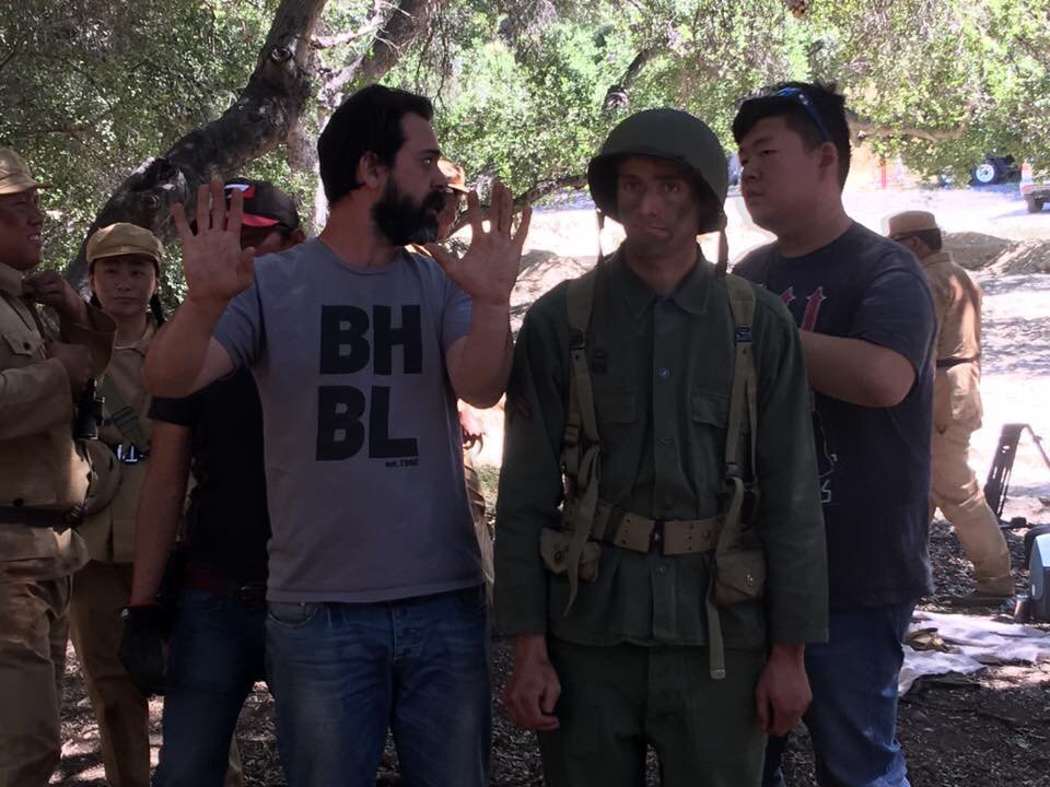 alinebetween52's tweet image. Director and DP trying to get the shot right! #koreanwar#film#china#usa#comingsoon