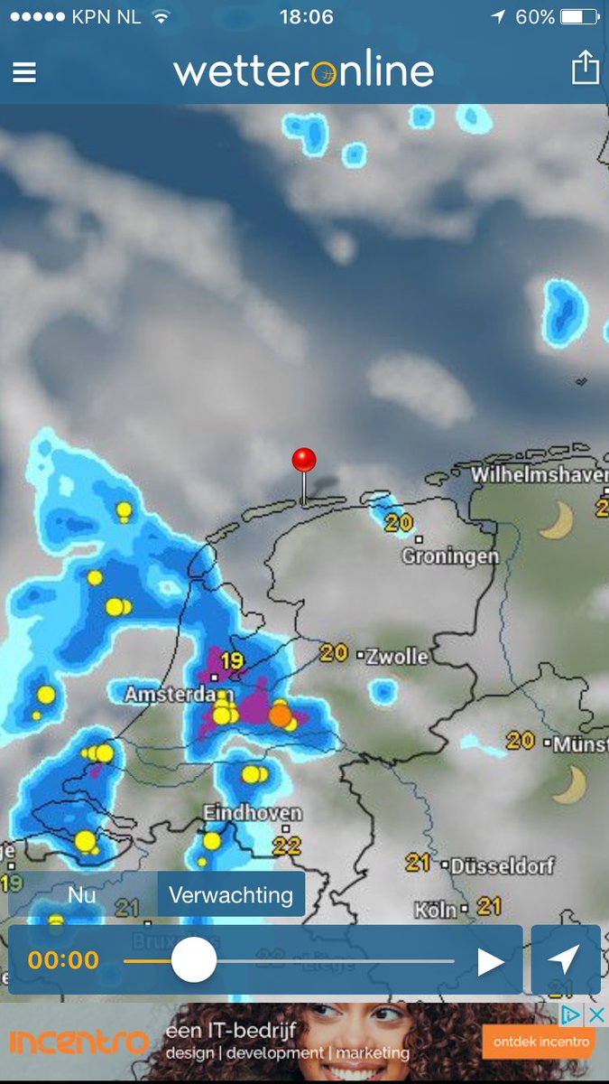 EJvdM_'s tweet photo. Tot 02.00 uur geen #onweer te bekennen in noord Nederland #codetoverbal https://t.co/N25nvHG0jU