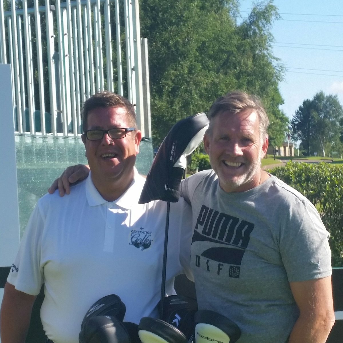 greatdaysgolf's tweet photo. @RichieR40067446 meeting up with #Celebs @generation_golf @Richard30035915 Driving Team GG onwards & upwards for #Golf 4U #DealsDirect https://t.co/i0KJKICaJT