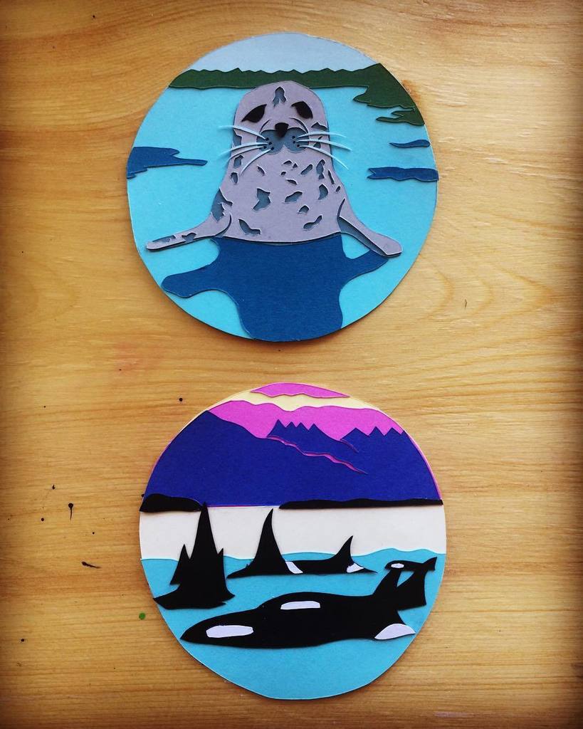 jean_kuyper's tweet photo. Completed piece from yesterday's video, plus this little pup seal. Apparently a bunch of them have just been born … https://t.co/vKHtKSbkbi https://t.co/UeEzaUtB1k