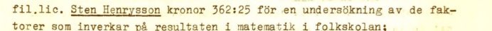 DrLundahl's tweet photo. Jag gillar att man 1952 trodde sig kunna ta reda på vad som påverkade resultaten i matematik för 362 kr och 25 öre. (Styrelseprotokoll SPPI) https://t.co/1aigg5IHSS