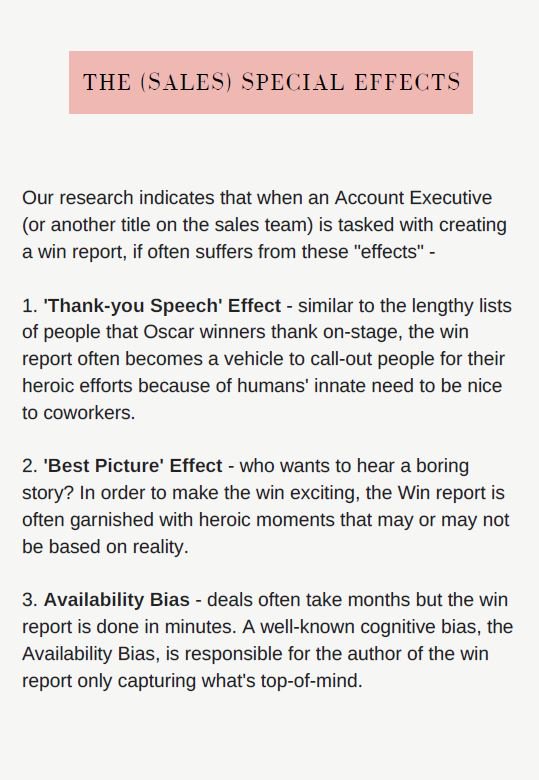 salesting's tweet photo. #AI driven Win/Loss Reports in #b2b Sales &amp; Marketing. Here's an excerpt from our eBook. https://t.co/btIVtK7Jkq