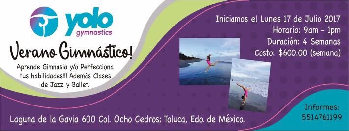 YoloGymnastics's tweet photo. VERANO GIMNÁSTICO YOLO 2017.. ven y conócenos! https://t.co/nD1rouaJvV