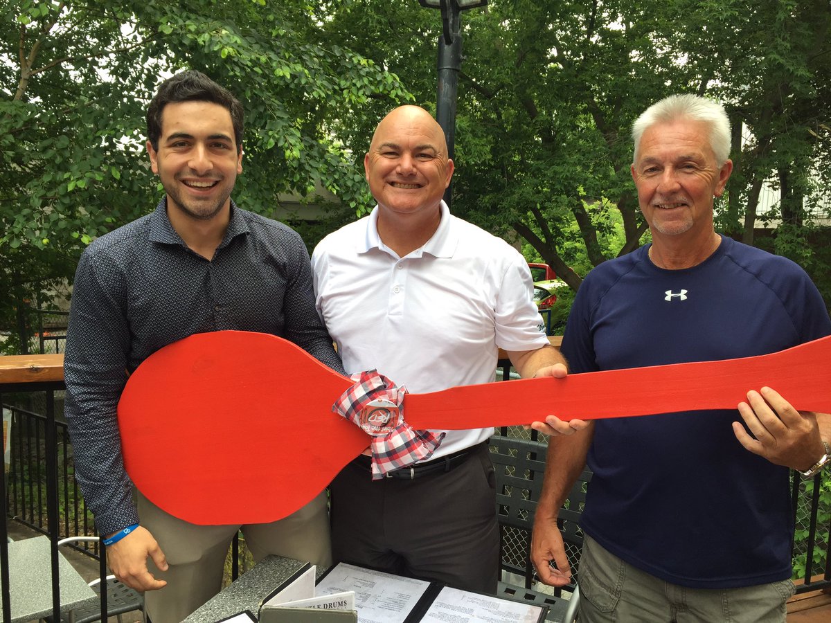 Ptbo_Canada's tweet image. . @mdags91 and buddies at Kettle Drums for #PaintPtboRed. @UnitedWayPtbo