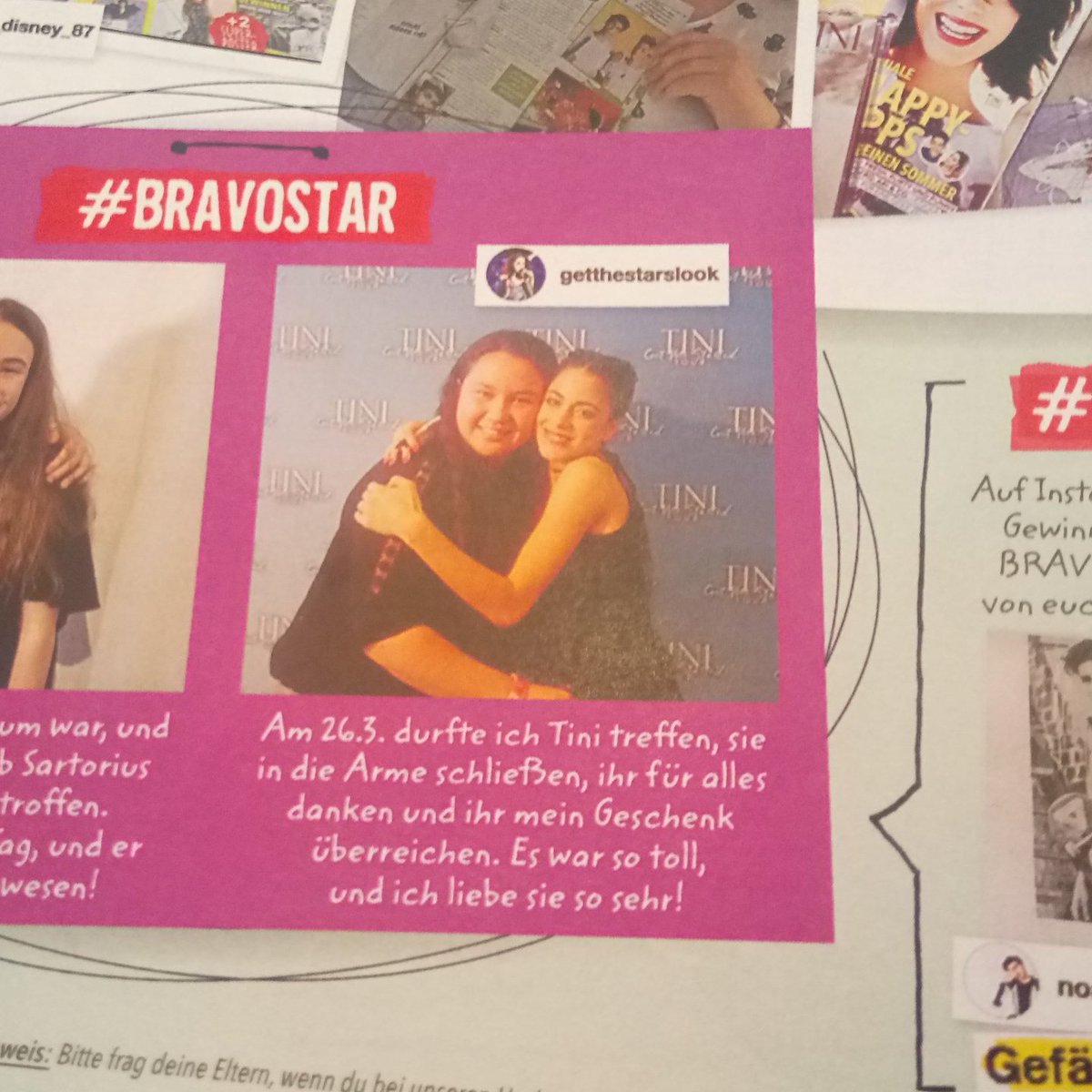 Maddyminze's tweet photo. I'm in the BRAVO magazine @bravomagazin  with @TiniStoessel 💕💋🌸❤️ Thank you for all, Tini! Te amo! ❤️💋💕 https://t.co/dJtRb3jm2I