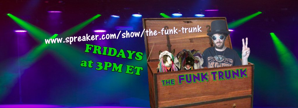 SocietyBasement's tweet photo. Thinking about fun times with the #ArtCats, Morbo and Kif! @morbokif
(Ignore the Old timeslot, the #FUNKTRUNK is firmly on SUNDAY now!) ;) https://t.co/ydhQkNy4vu