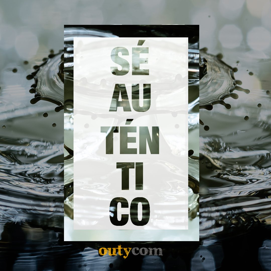OUTYCOM's tweet photo. ➡️Sé auténtico.

#Outycom #SonrisasOutycom #Frases https://t.co/kHvhjd1FDb