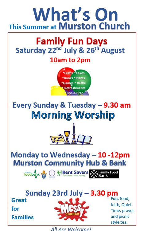 revlesleyjones's tweet photo. Hi @SFMRadio do you know what's on in @MurstonCommHub this weekend? 
Saturday is  #FamilyFunDay  &amp; #Sunday  #MurstonMessyChurch
#AllWelcome https://t.co/6etBCyho8w