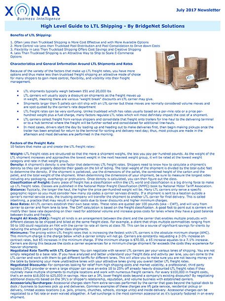 BridgeNetInc's tweet image. July Newsletter - High-Level Guide to LTL Shipping - goo.gl/aAGL4Y