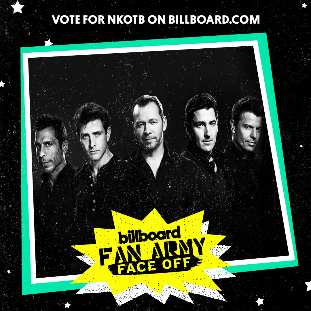 billboard's tweet photo. Vote! @NKOTB's #Blockheads v. @KatyPerry's #katycats https://t.co/sQ8O1B00b8
#fanarmyfaceoff https://t.co/83FTMtMuPq