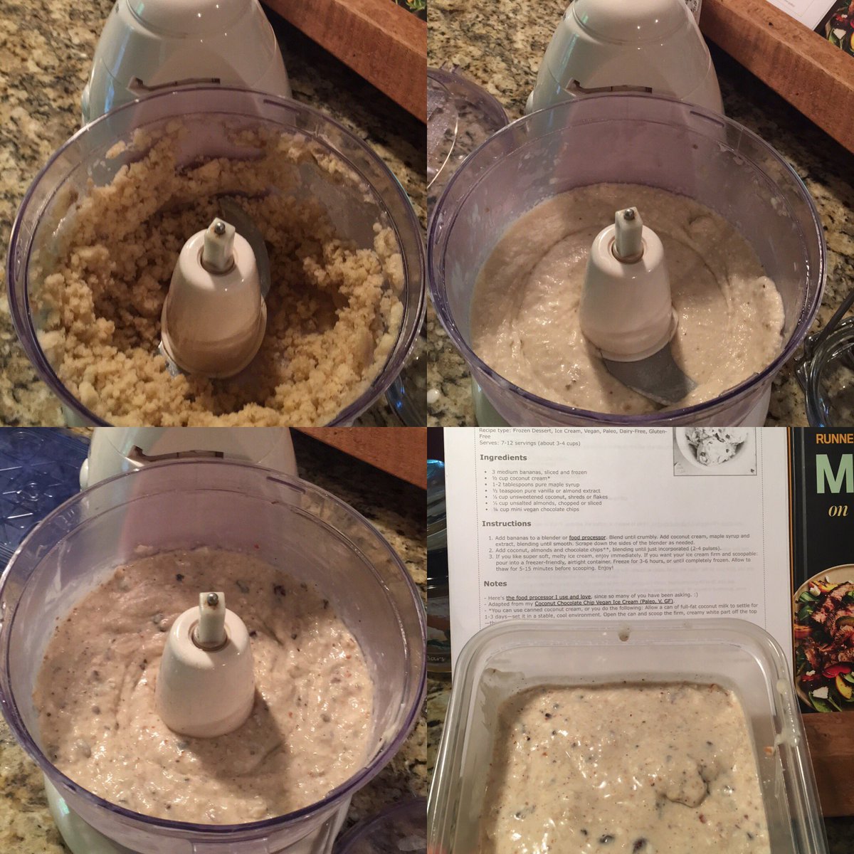 kwtris's tweet photo. New recipe today! #paleo #vegan Almond Joy ice cream. Perfect for a #DairyFree & #glutenfree #triathlete #beamingbaker #healthyISgood https://t.co/kFPgz5uUvX