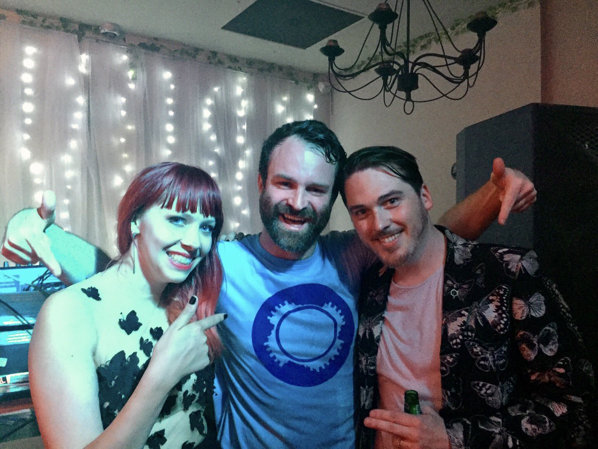 MattLongstaffUK's tweet photo. Everybody point! Huge thanks to @timexile from me and @_lozoz for rocking our party on Saturday at #islingtonmetalworks 🖤🖤💃🏼🖤🖤 https://t.co/JccnTbEGhD