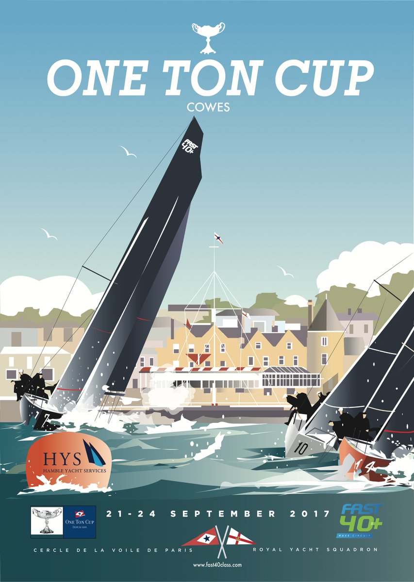 Fast40Class's tweet photo. 2017 One Ton Cup Poster revealed! @Fast40Class https://t.co/VDBCWlooZx