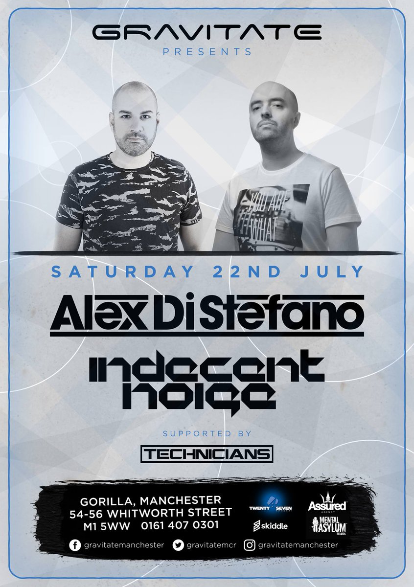 . @IndecentNoise in Manchester this Saturday.