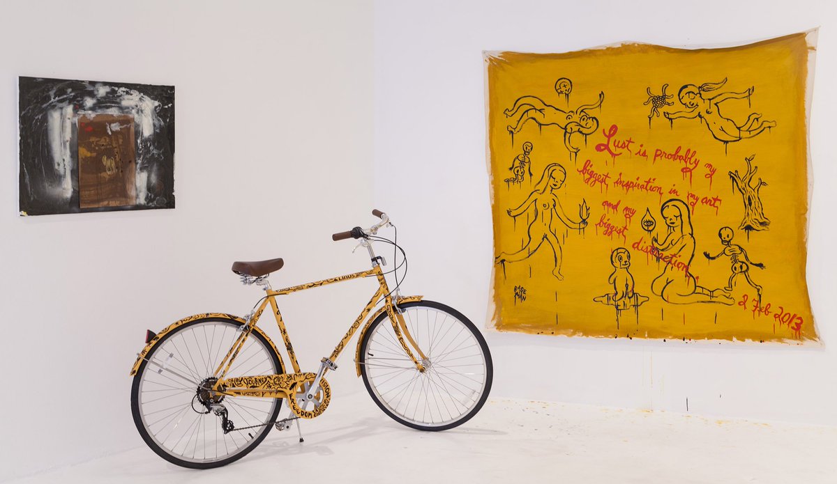 Artist <a href="/garybaseman/">Gary Baseman</a> turns a Rambler into a one-of-a-kind work of art @ the Chainlink Gallery in Los Angeles. bit.ly/2tk5Jbp