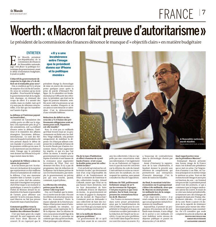 NTavernier1's tweet photo. Woerth dans LeMonde sur l'autoritarisme de Macron : c'est la pelle qui se moque du tisonnier! #SystemeWoerth Livre Un village sous influence https://t.co/5WlDVX7KmL