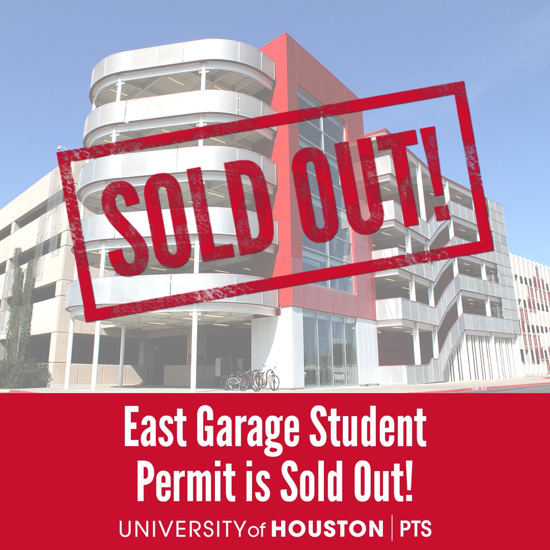 Uh Parking On Twitter East Garage Student Permits Are Now