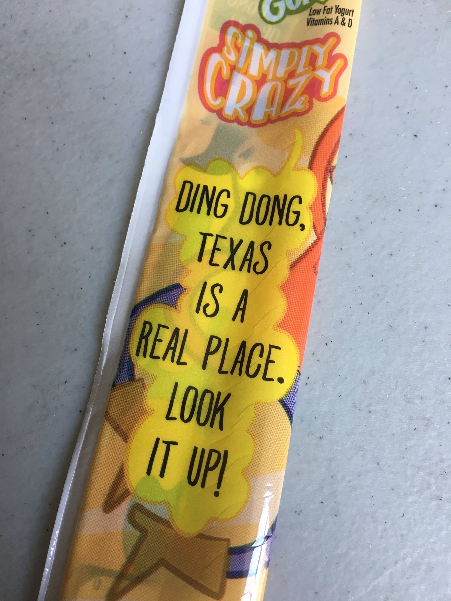 Feminine Miss Geek For A Moment I Thought My Gogurt Was Insulting Me Hey Ding Dong Texas Is A Real Place Look It Up Ya Ding Dong T Co 5dqdfzupdv