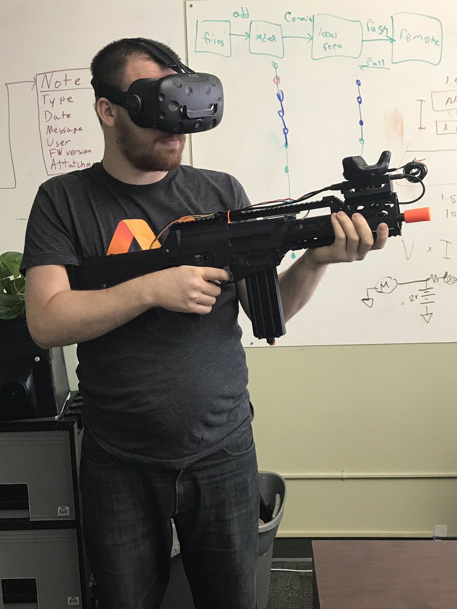 IliumVR's tweet photo. Excited to demo this prototype using the new @htcvive trackers at @ny_vr tomorrow! https://t.co/Ti4PybRe9U