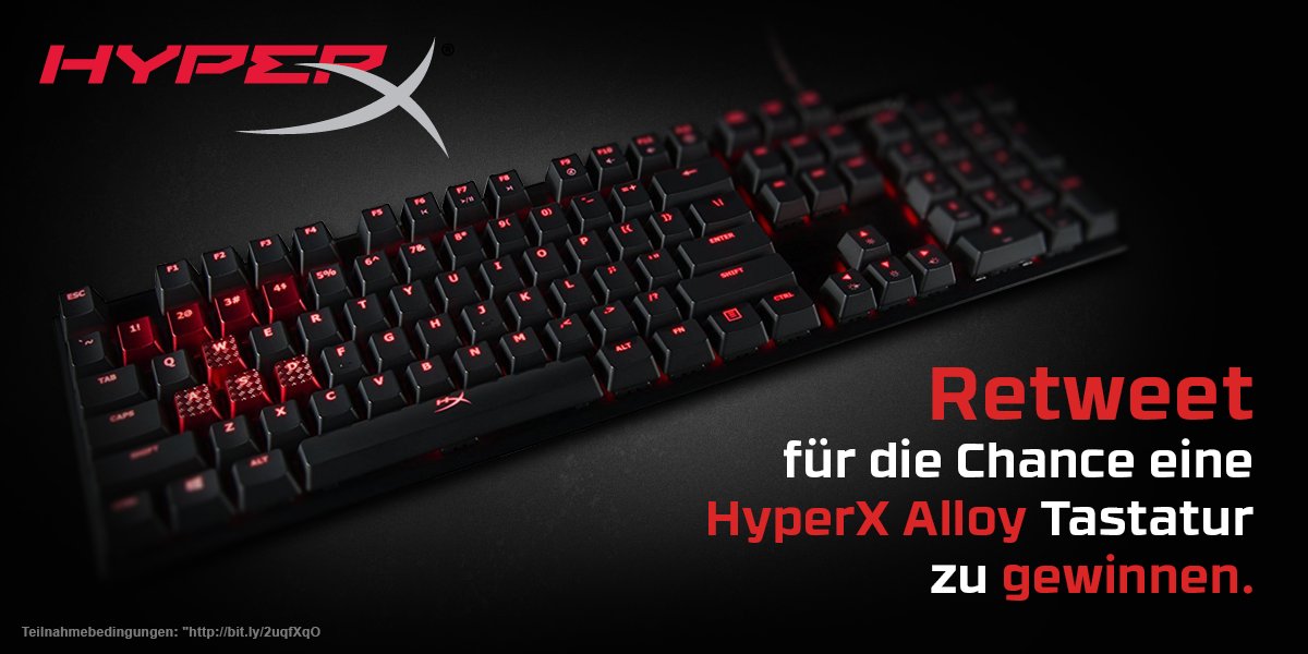 zonixxCS's tweet photo. Dank @HyperX darf ich eine ALLOY FPS verlosen! Einfach Liken + retweeten und ihr seid im Topf! Terms: https://t.co/bXfOVISl4u  #Werbung https://t.co/sEu1sasPTz