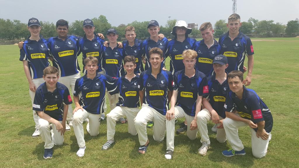 TNS_Sport's tweet photo. The lads showed their fight by holding of the local bowlers who couldn't get us out! Awesome effort by the lads! #dogs #topefforts #india17 https://t.co/aBrGAvPdbx