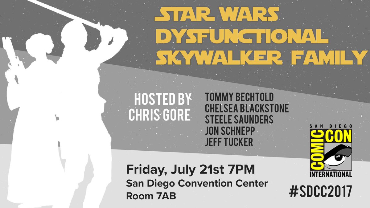 ThatChrisGore's tweet photo. This Friday @Comic_Con at 7PM in room 7AB we will reveal the root of all evil in the Star Wars universe... #SDCC #SDCC2017 #GoreSDCC https://t.co/xAWjG5OjSU