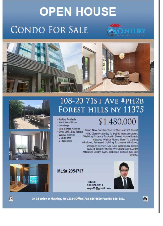 Century_Homes's tweet photo. OPEN HOUSE!
ALL WELCOME !
Sat 7/22 &amp; Sun 7/23 1-4pm
108-20 71st Ave #PH2B  Forest Hills 11375
Jun Qiu 917-322-9711
#openhouse https://t.co/hVyUp4vMLU