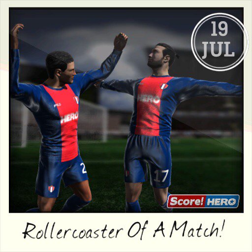 Rollercoaster Of A Match! #scorehero itunes.apple.com/gb/app/Score!-…