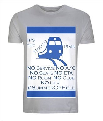 LizKBeerT's tweet photo. Not #beer related but the #summerofhell is driving plenty of #commuters to #drink. This shirt is available at https://t.co/G4gVehZfGQ. https://t.co/49TLZE6ryG
