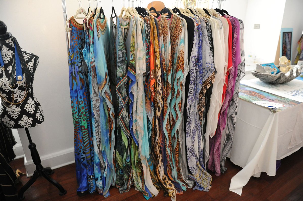 EscapeMiamiSwim's tweet photo. Cover ups galore! @LUXEISLE has got you "covered" with options of all lengths &amp; patterns 👗 See you Saturday. #EscapeMiami #Swimweek https://t.co/AQpLe2DA8X