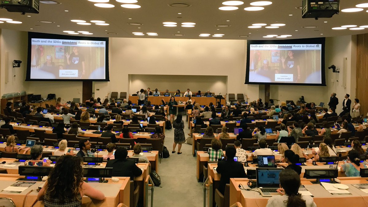 Live now l Youth &amp; SDGs: From Local Roots to Reality. Watch: webtv.un.org #HLPF2017 #Youth2030 #SDGs