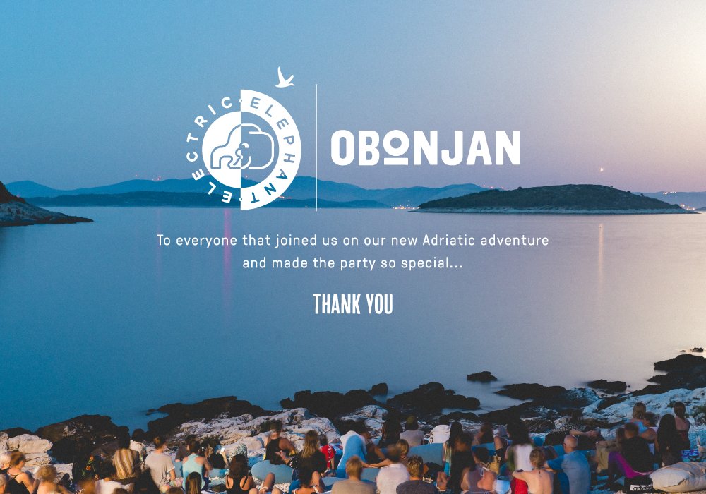 electricelephan's tweet photo. THANK YOU to everyone who joined us for the very first Electric Elephant on @obonjan. The vibe was truly unforgettable! 🐘  🌅  🙌 https://t.co/aoh6Pj34U8