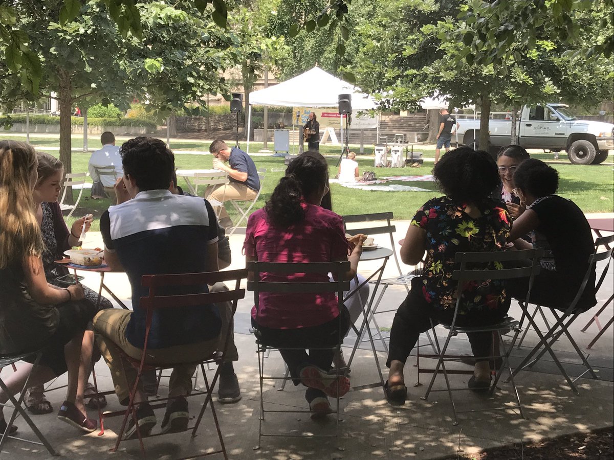PghKids's tweet photo. Enjoyed lunch outside and with the sounds of @jcaywood123! Join us for Buffalo Rose next Wednesday at 12:15. #SolarConcertSeries https://t.co/qWmm6v7WvA