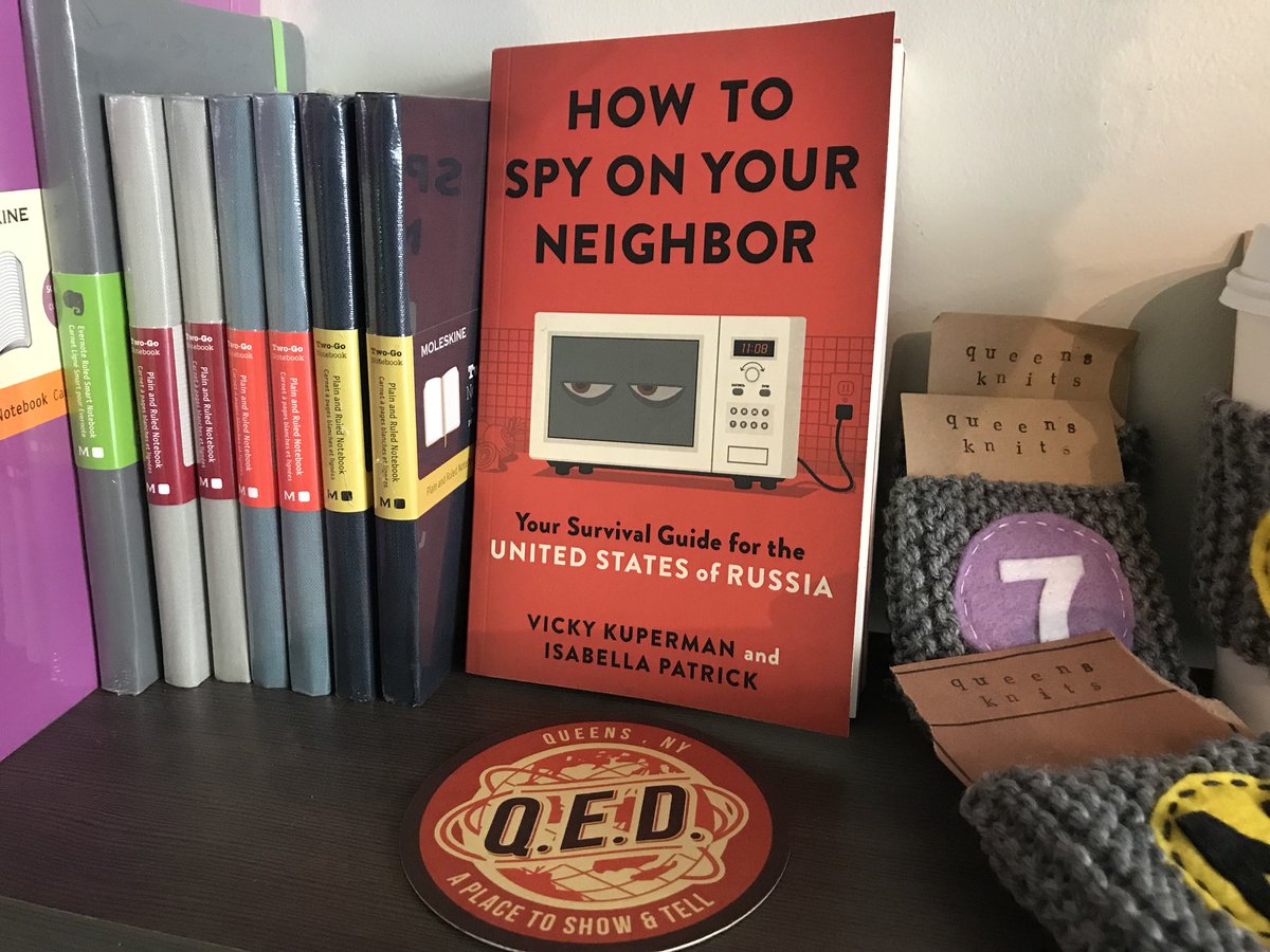 QEDAstoria's tweet photo. We just got some highly relevant copies of @HowToSpy by @vickykuperman &amp; @ipodpatrick in stock! Come grab a copy! https://t.co/PU8NKYg9WA