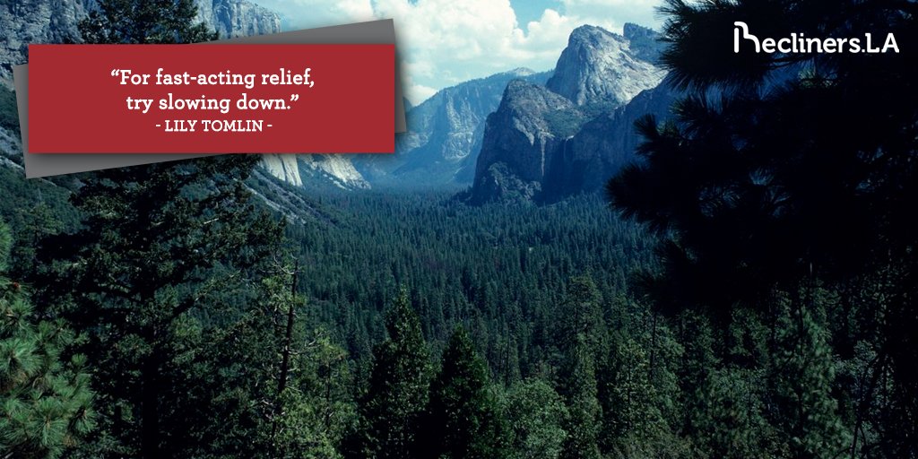 reclinersla's tweet photo. Try slowing down.
#Relax #Relaxation #ReclinersLA https://t.co/GMZjUoJdFJ