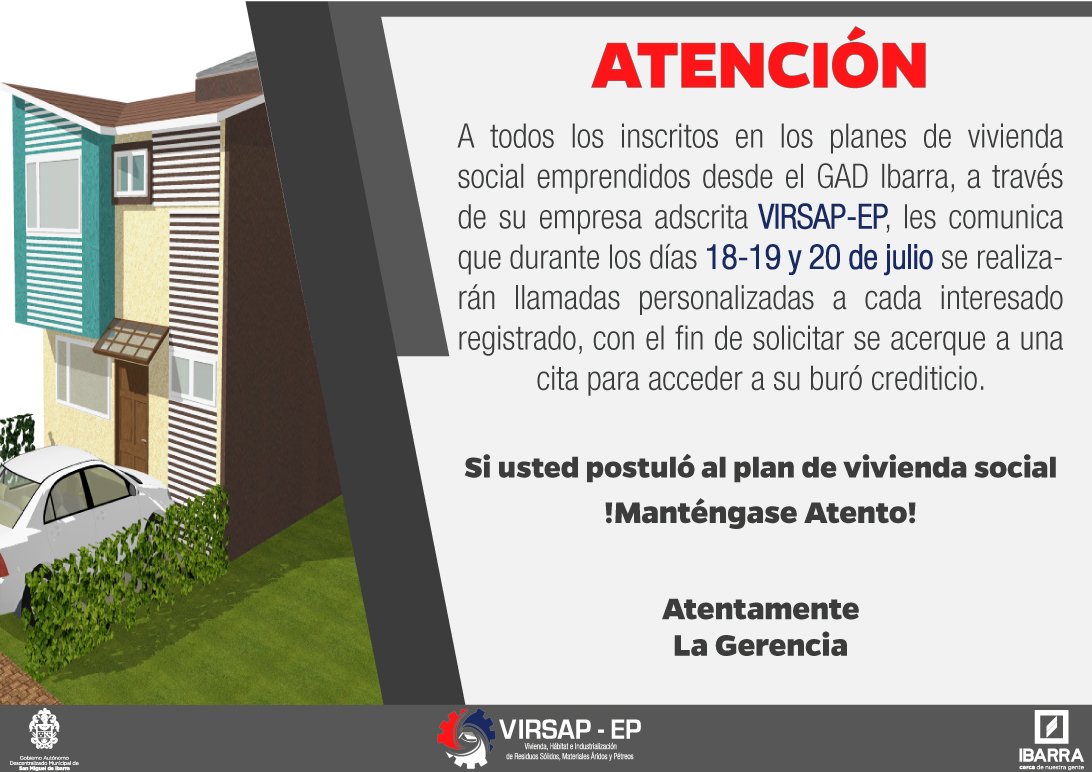 VirsapEp's tweet photo. #IMPORTANTE @AlcaldiaIbarra https://t.co/00dPbB3HGZ