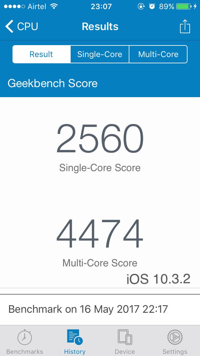 phn5h's tweet image. iOS 10.3.3 vs iOS 10.3.2 Geekbench scores on the iPhone SE
#ios1033 #ios1032