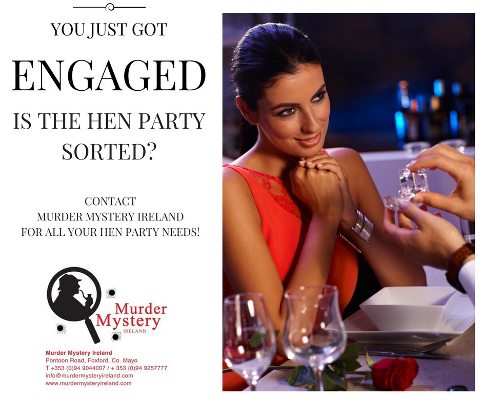 TheFoxfordLodge's tweet photo. Diamonds are a girl's best friend. Let Murder Mystery Ireland be your best friend and have us organise the perfect Hen Party for you. https://t.co/topu1Yp60R