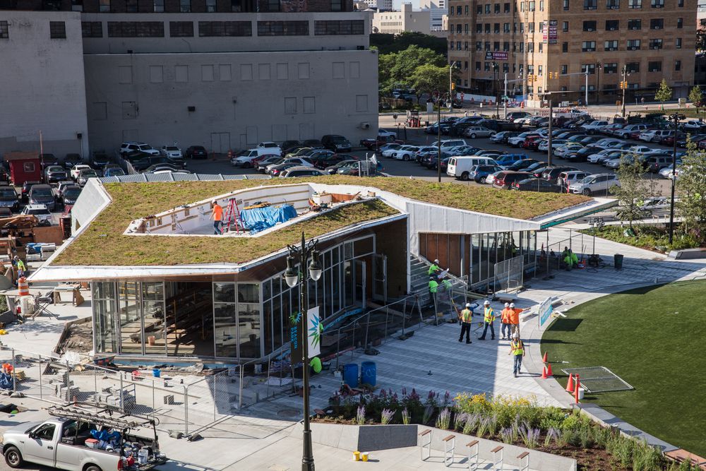 techtowndetroit's tweet photo. Beacon Park prepares for its Grand Opening this weekend! Check out the photos from @CurbedDetroit - https://t.co/UllyGnSvdE https://t.co/4ZpaxJDpUw