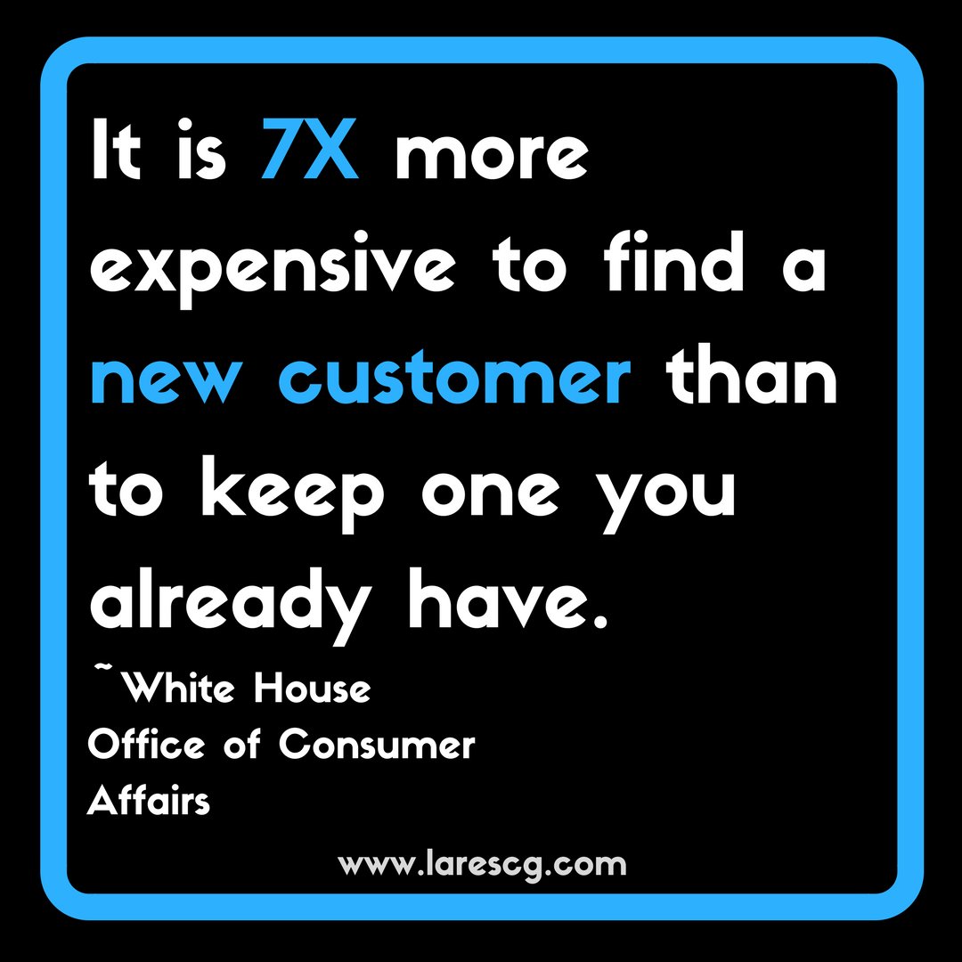 miralares's tweet photo. WAY easier to keep a customer than find a new one. You do the math. #loyalty #customerexperience #mrx https://t.co/GTZX5cQaty