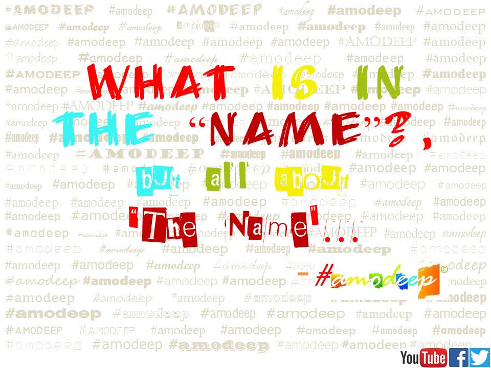 amodeepone's tweet photo. What is in the "Name"?,
but all about "#TheName"...🚫
- #amodeep https://t.co/fpdC88ciEP