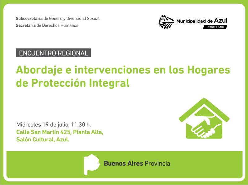 Luegger's tweet photo. Hoy en Azul el Int @BertellysHernan dio la bienvenida al #EncuentroRegional #Abordaje e Intervenciones en los Hogares d Protección Integral https://t.co/xIq2QifaH1