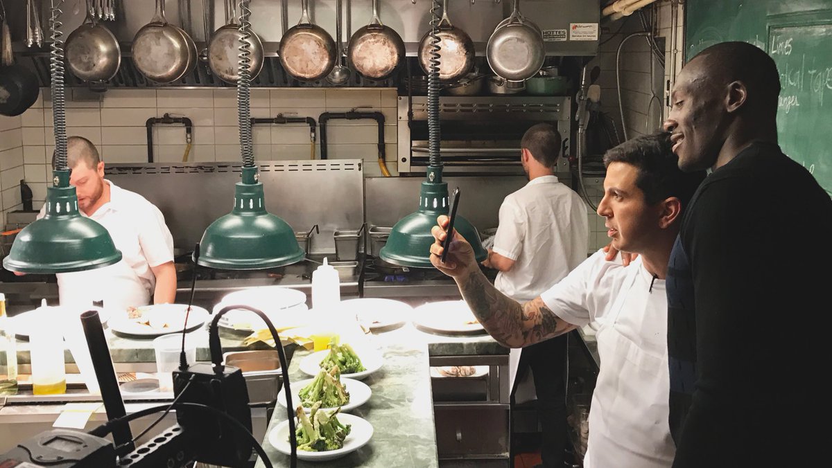 We had a blast in #Montreal dining with @lebremnermtl &amp; <a href="/bismackbiyombo/">Bismack Biyombo</a> – stay tuned for the video!