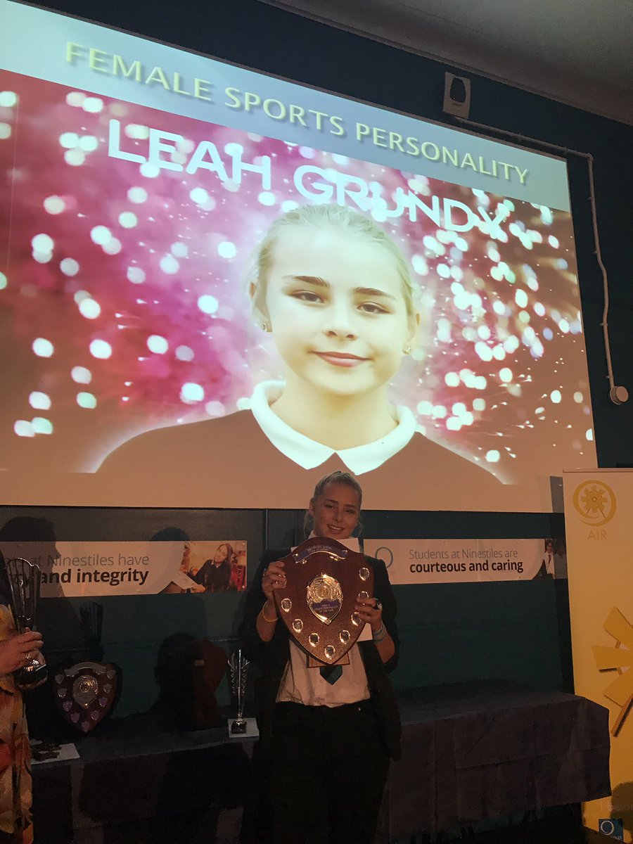 ninestilesHAL's tweet photo. #NSPOTY 
Female Sports Personality of the Year:
Leah Grundy! https://t.co/tMYnjURIFU