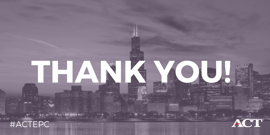 ACT's tweet photo. Thank you to everyone who attended this year's #ACTEPC! Save the date for next year's ACT Enrollment Management Summit July 18-20 in Denver! https://t.co/7bhGKEYuii